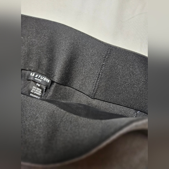 I.N. Studio Petite Womens Gray Pull On Faux Pocket Straight Leg Pants Size PM - Picture 5 of 10